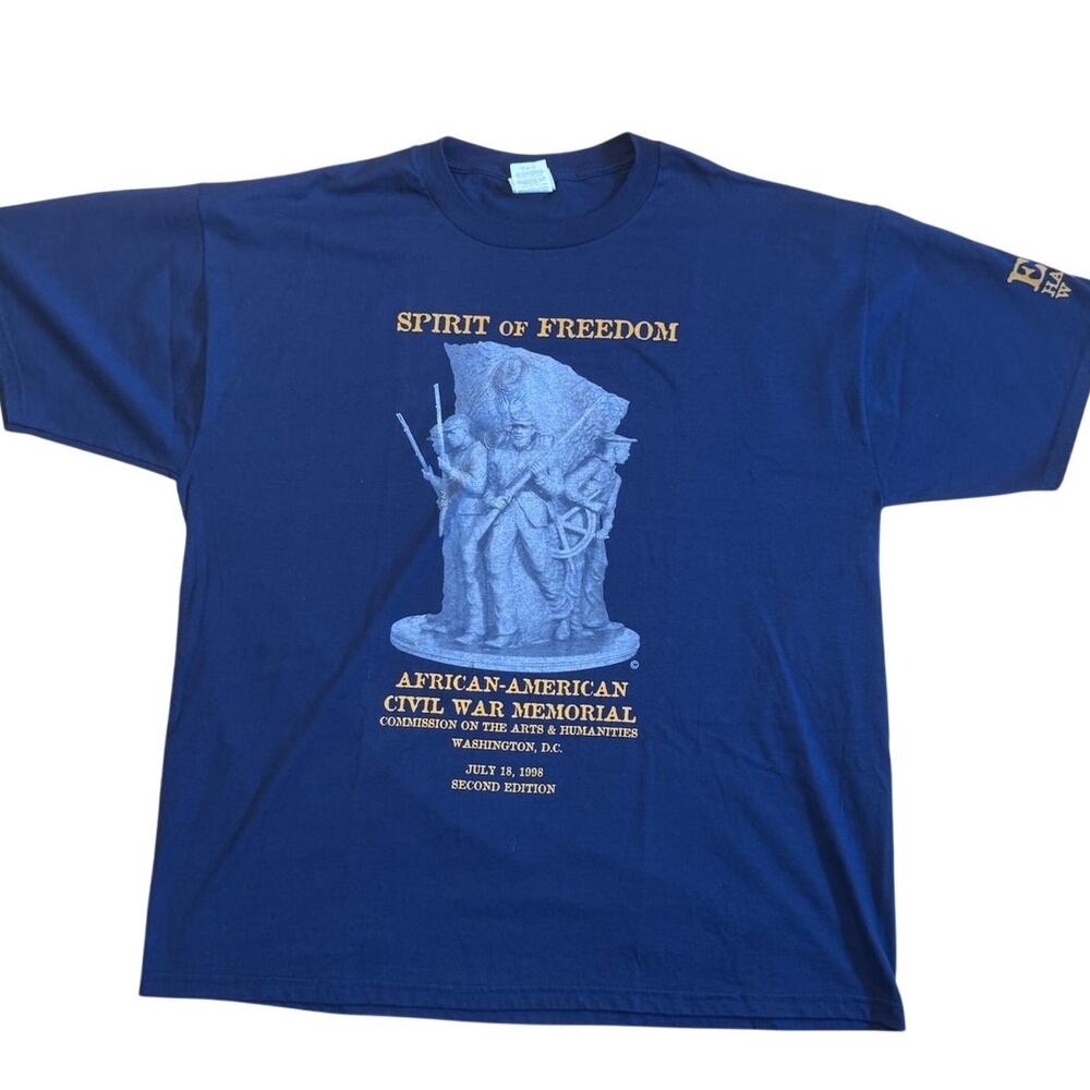 Spirit of Freedom Vintage 1998 African American Civil War Memorial Shirt 2XL